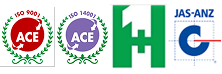 ISO 9001 / 14001 / 45001 로고 이미지